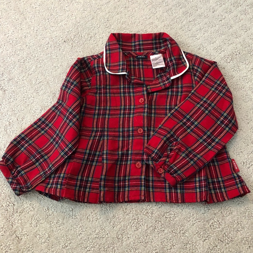 Izod Girls Plaid Blouse